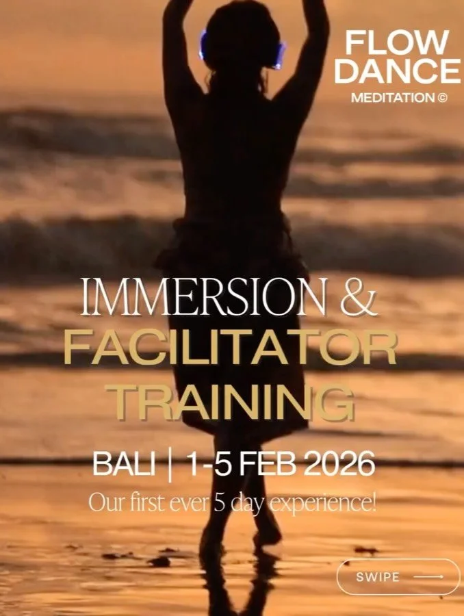 @flowdancemeditation 
Five days. One stunning island. A training you&rsquo;ll never forget. 🌺✨

Imagine learning, dancing, and connecting on Nusa Lembongan, a magical island just off mainland Bali, where our days begin and end by the ocean, and our 