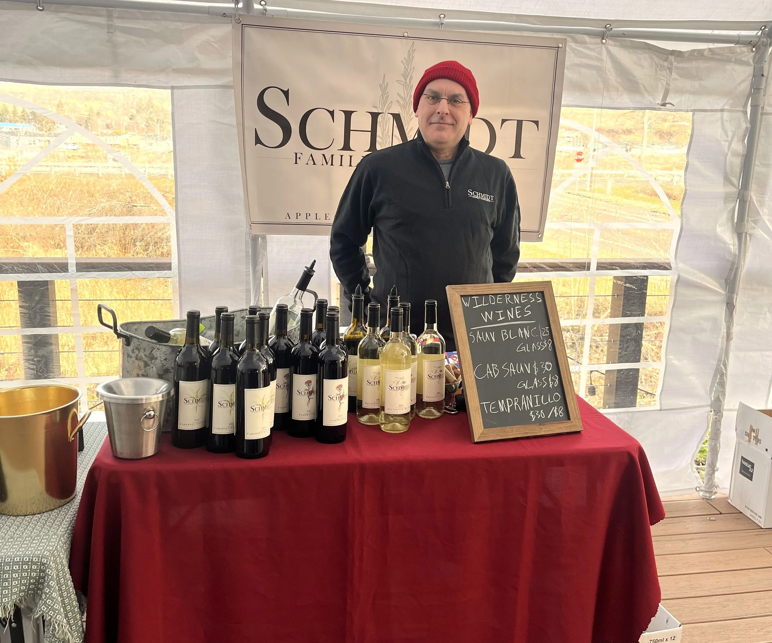 Pouring at Central Point Spring Wine Walk