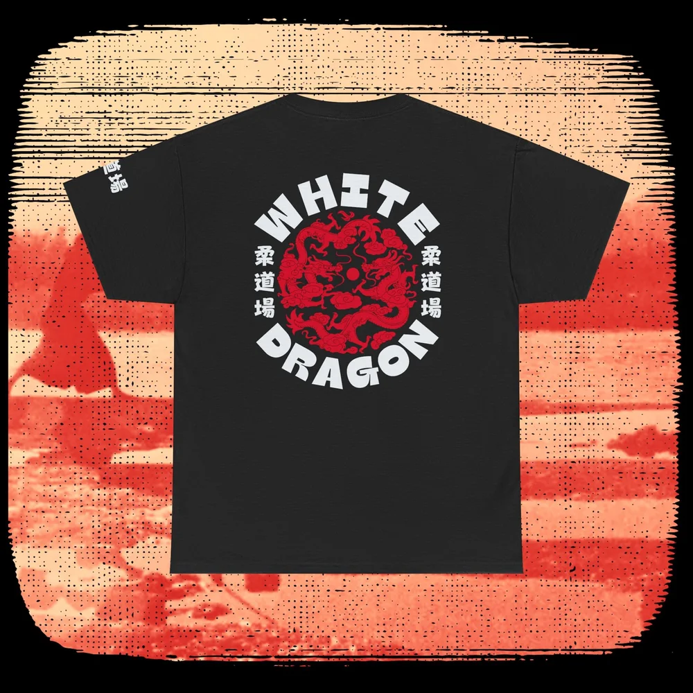 pt.2 white dragon tee — HAJIME grappling co.