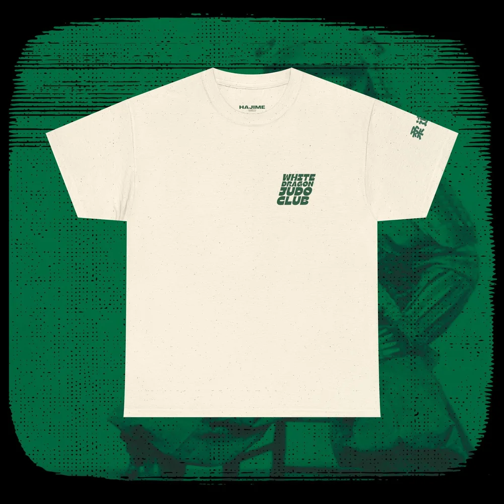 pt.7 white dragon tee — HAJIME grappling co.
