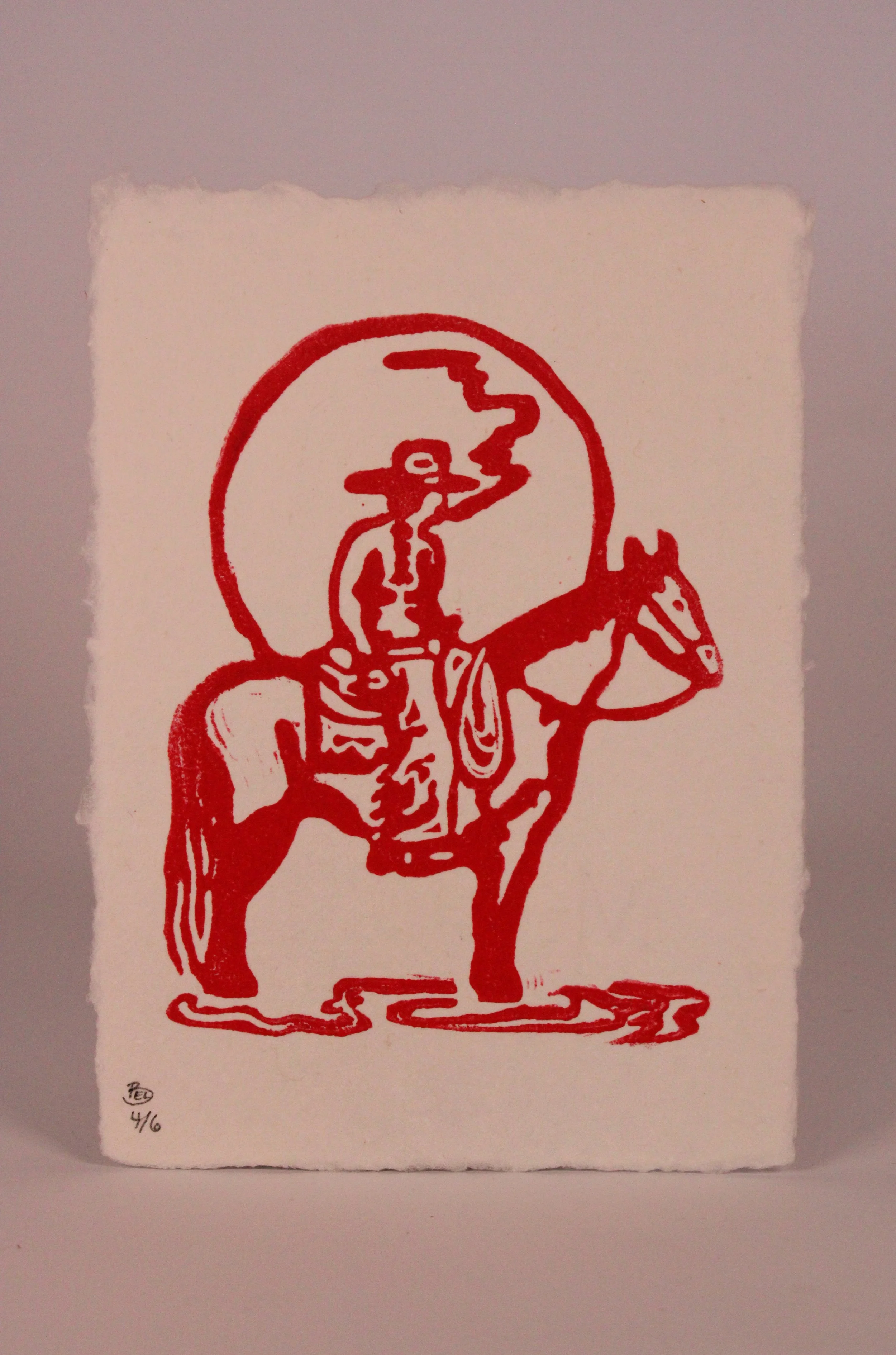 Smoking Sunset - White Paper 5x7"