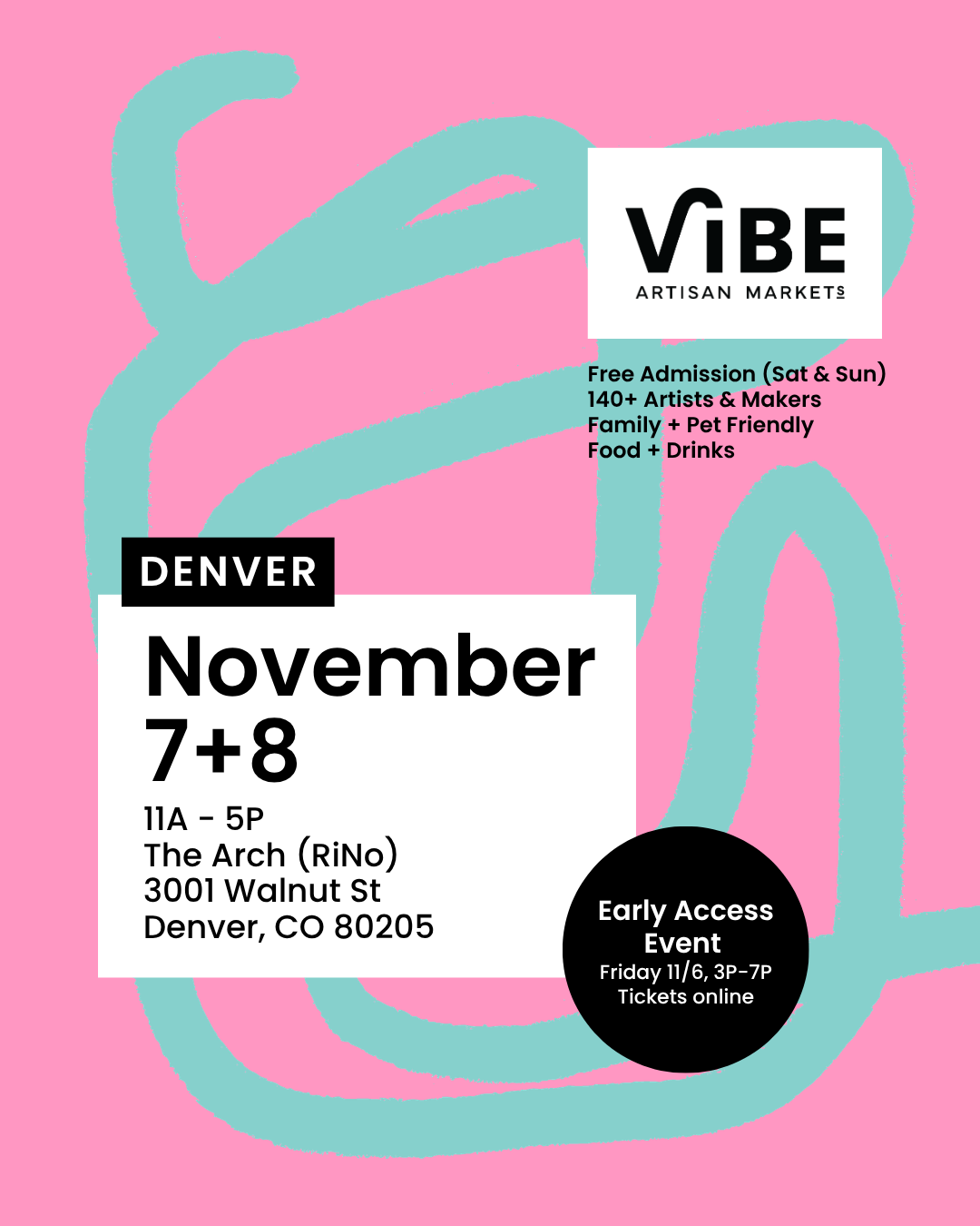 Vibe Artisan Holiday Market Denver November 7th & 8th 2026