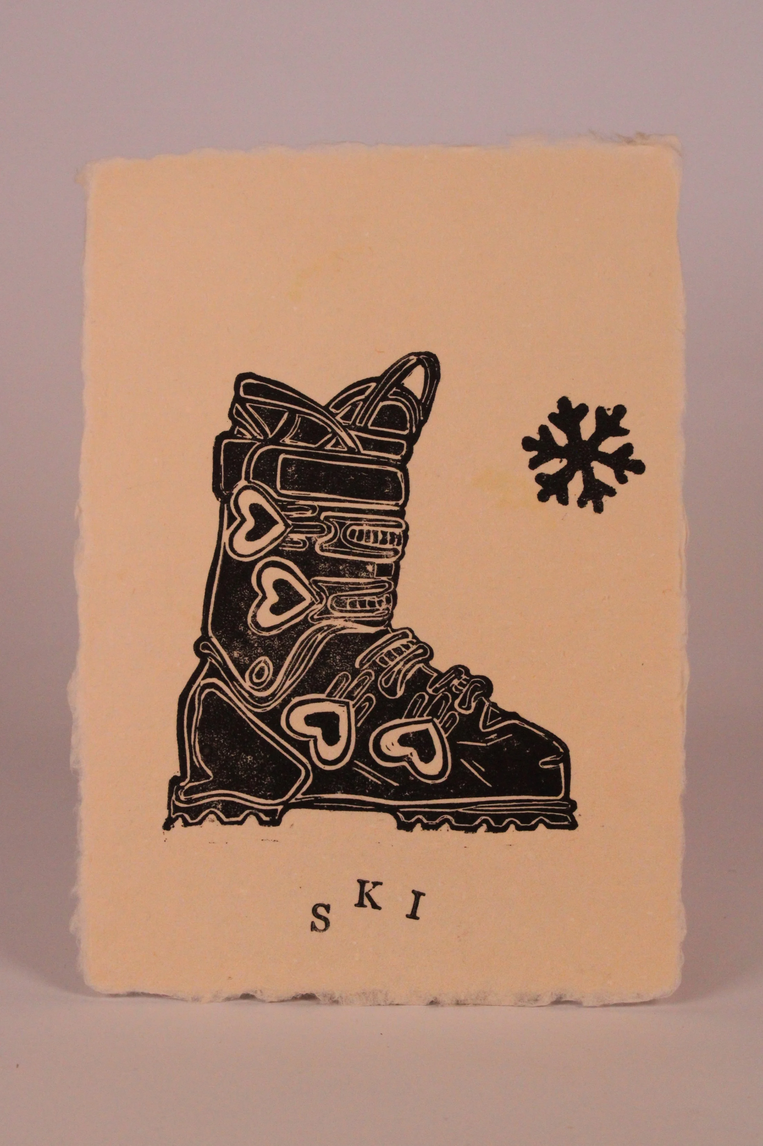 Ski - Tan Paper 5x7"