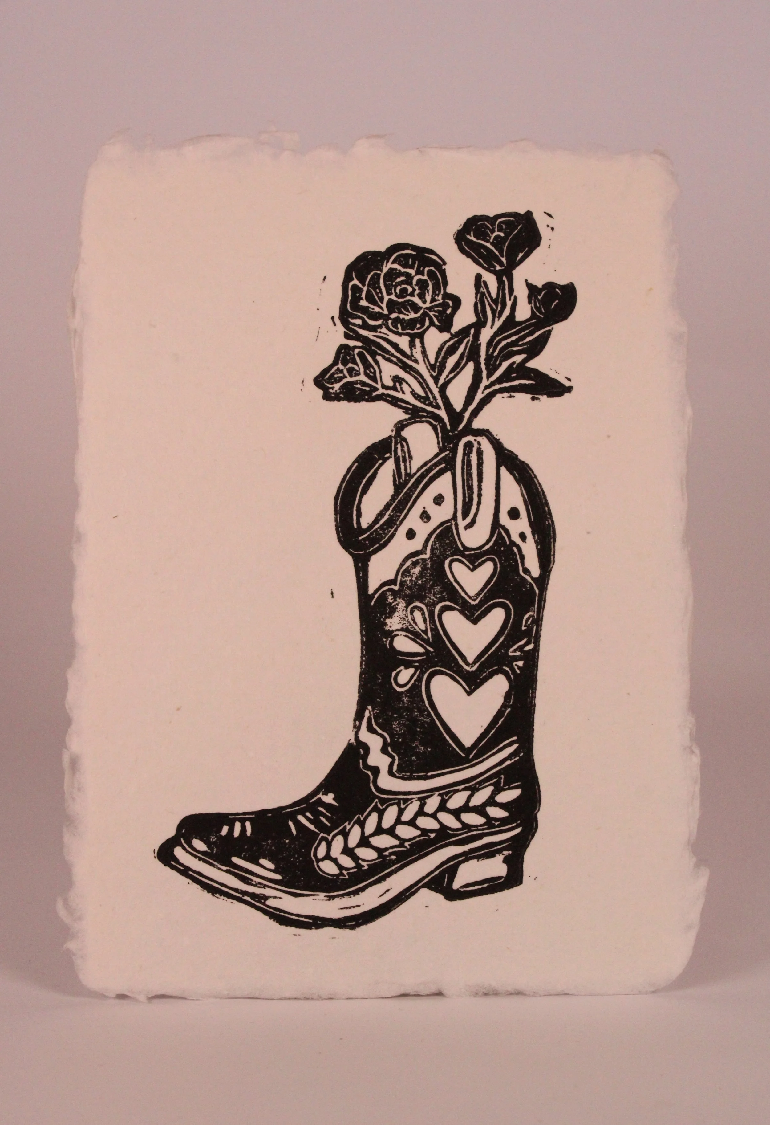 Cowgirl Love - White Paper 5x7"