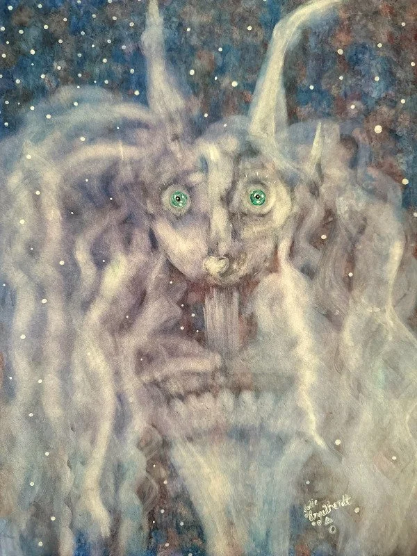 Transformation, 2019. Mixed media on clayboard - 11" x 14" x 1.5"