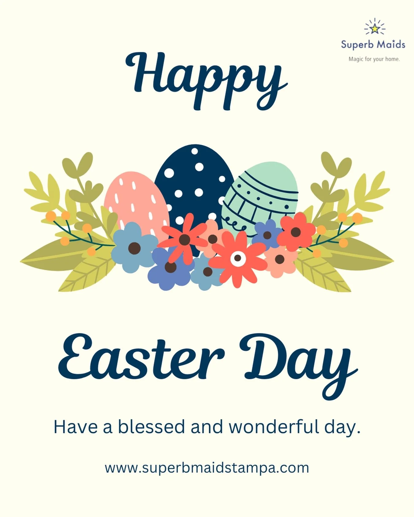 Happy Easter from all of us! 🐣🌷✨

May your home be filled with warmth, joy, and the fresh feeling of spring. Just like Easter brings new beginnings, we&rsquo;re here to make your space shine and sparkle! 🧼💛

Let this beautiful holiday be a time o