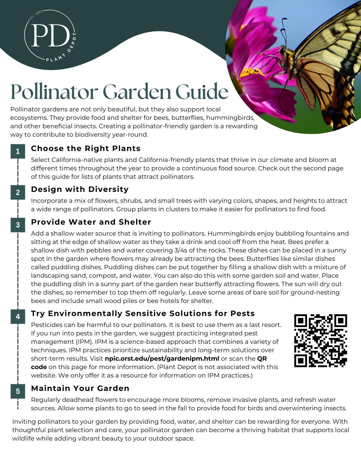 Pollinator Garden Guide — Plant Depot
