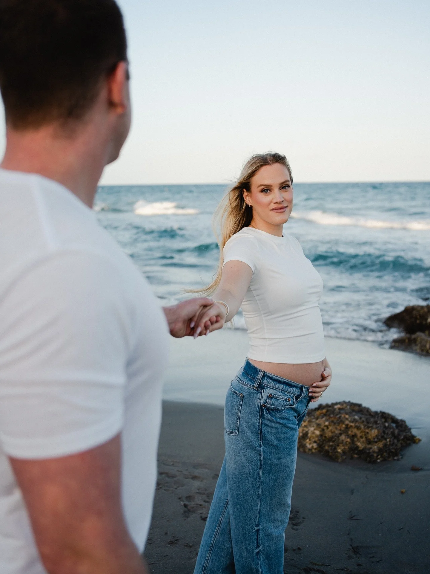 Alexa + Granger | Mom &amp; Dad to be 🤍 the best kind of secret to keep ✨

Keywords // maternity photoshoot, Florida maternity photographer, sunset photoshoot inspo, pregnancy announcement beach photo inspo, maternity beach photos, Florida photograp
