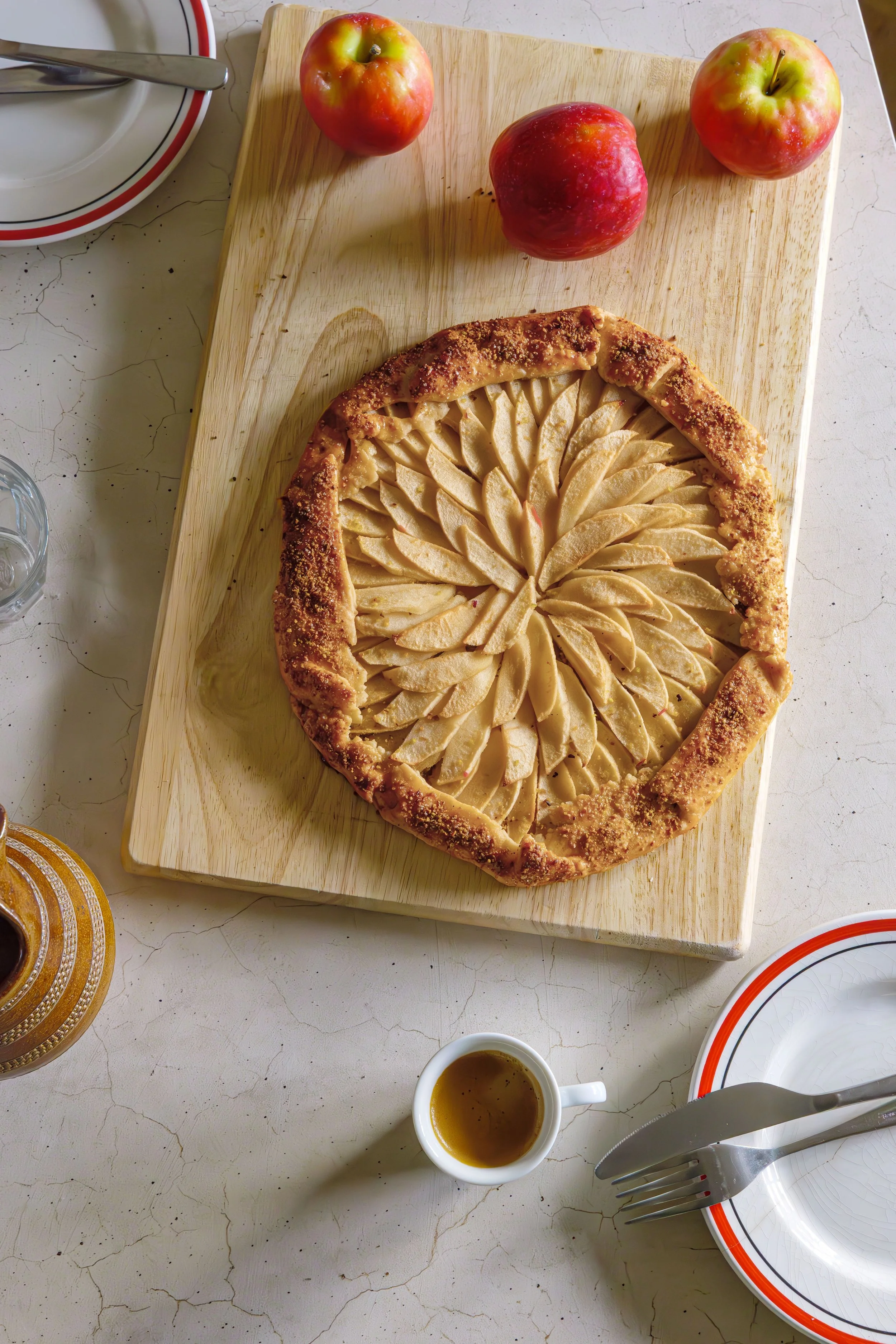 Apple + Pistachio Galette