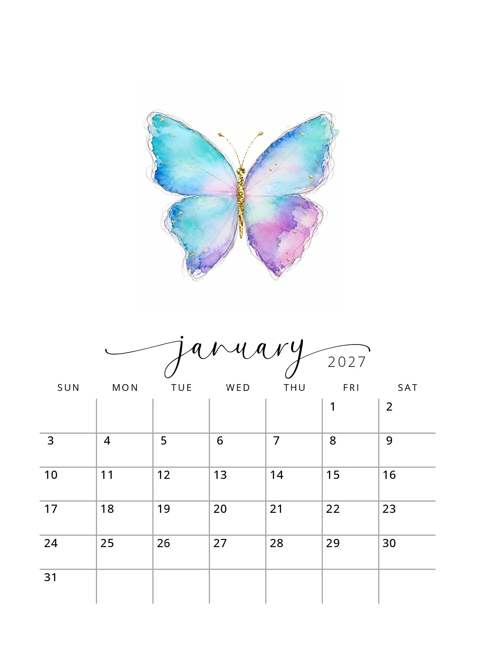 2027 Whispers of Hope Calendar