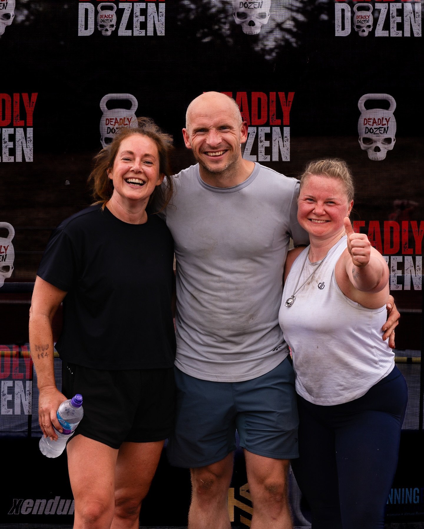 We love to see all the finish line smiles 😎
.
.
#deadlydozen #fitnessracing #fitness #trainanywhereraceeverywhere
