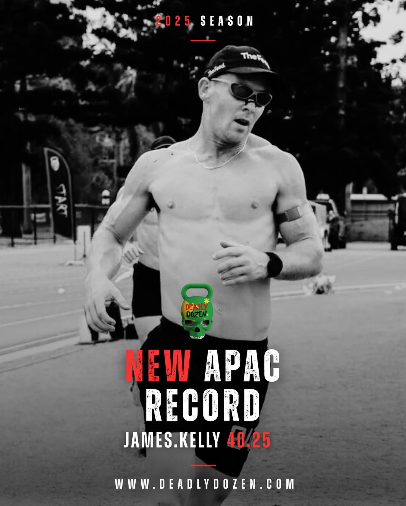 A pleasure to have the main man James Kelly on course in Brisbane. 🫡
A blistering time of 40:25 on debut 🔥
💀
#deadlydozen #fitnessracing #fitness #trainanywhereraceeverywhere