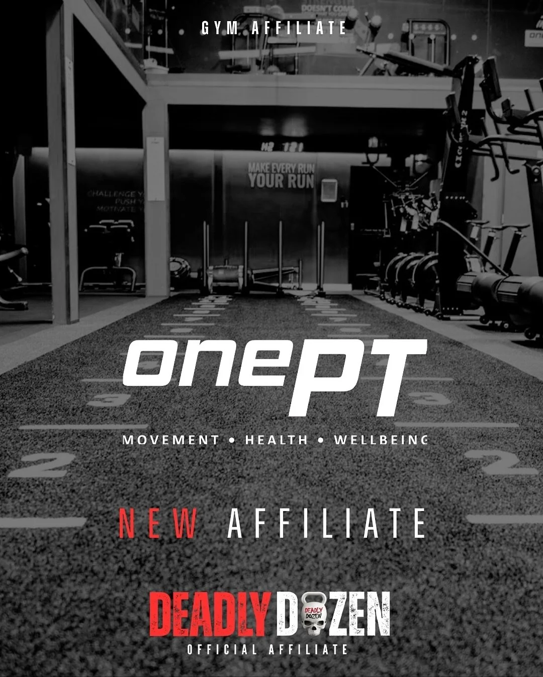 🔥 NEW AFFILIATE 🔥

We&rsquo;re proud to announce that onePT is now an official Deadly Dozen Affiliate Gym! 💥

With training formats for every type of athlete, there&rsquo;s truly something for everyone. We can&rsquo;t wait to continue supporting o