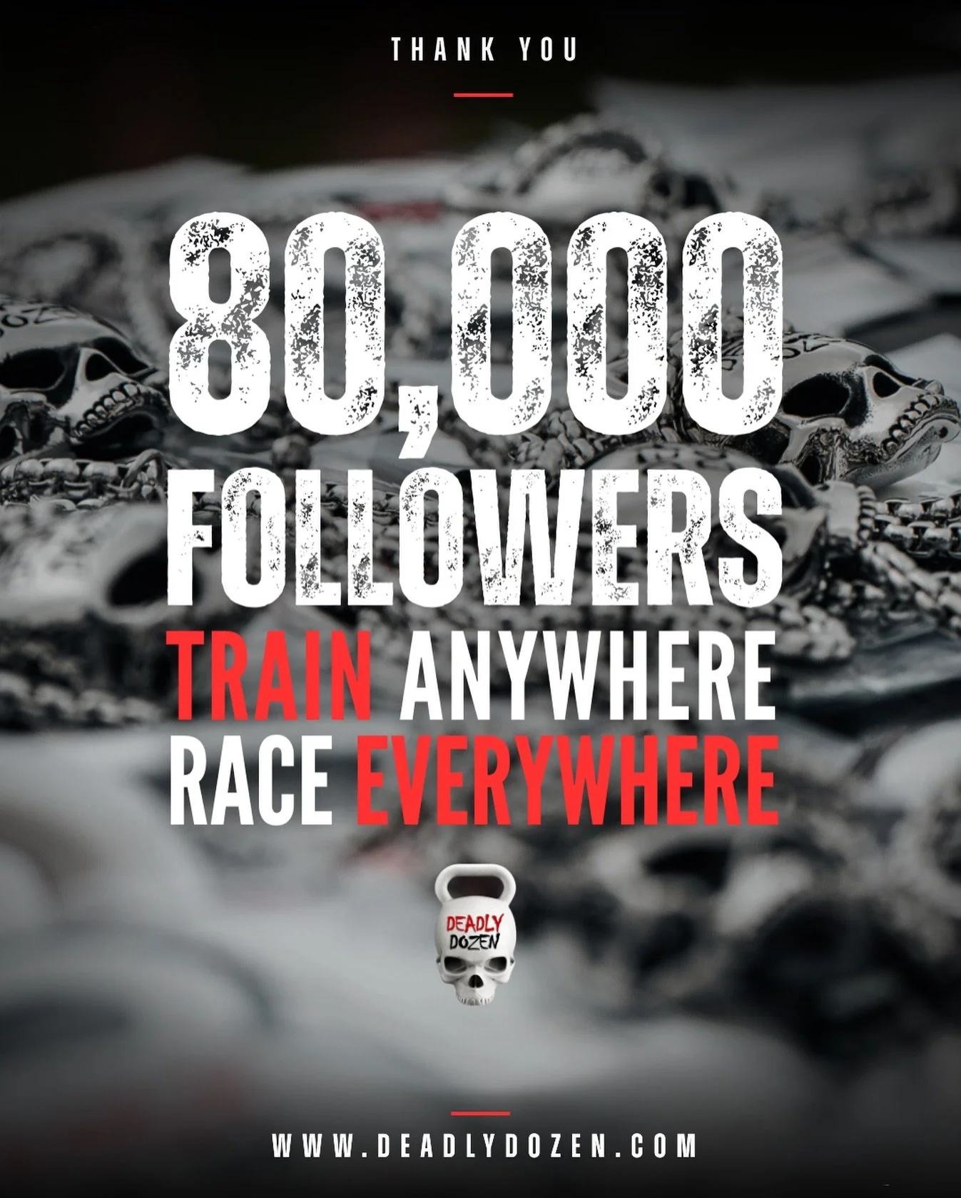 We are proud and honoured to have 80,000 of you here for the journey. 
.
We are committed to bringing this amazing race to every corner of the world and the unwavering support of this wonderful community inspires and motivates us to continue deliveri