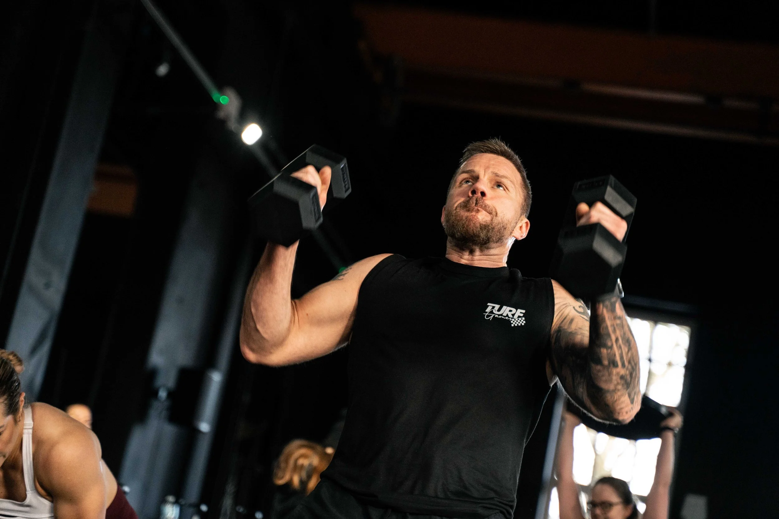 Male Athlete at Hybrid Strength Class at the Institute Macclesfield