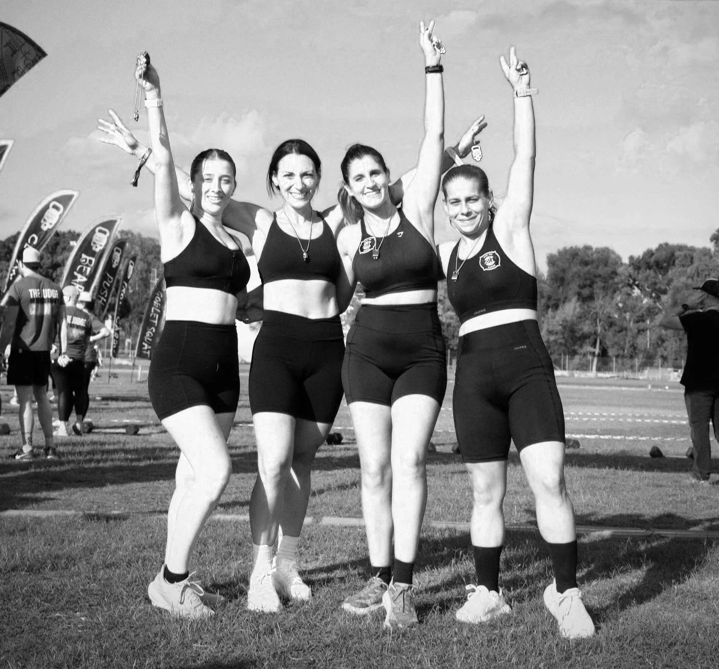 Deadly dozen female relay team athletes