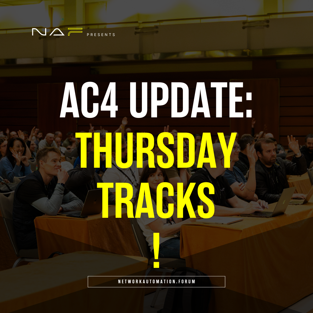 AutoCon 4 Update: Thursday Tracks!