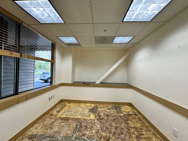 Before- CEO Office with slanted column