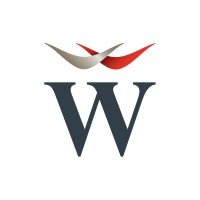 Logo with a stylized bird above a large letter W