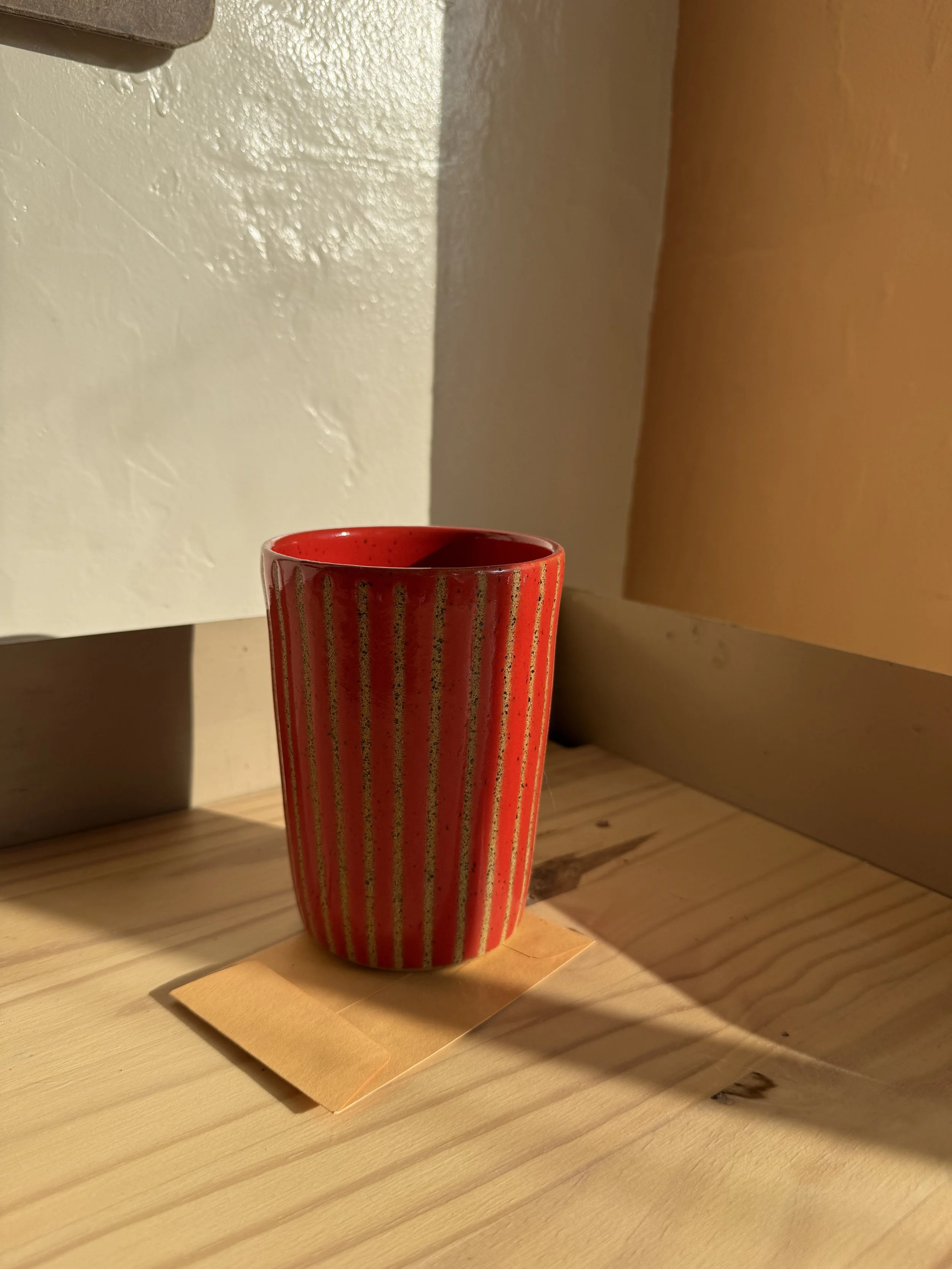 RED STRIPED TUMBLER #1