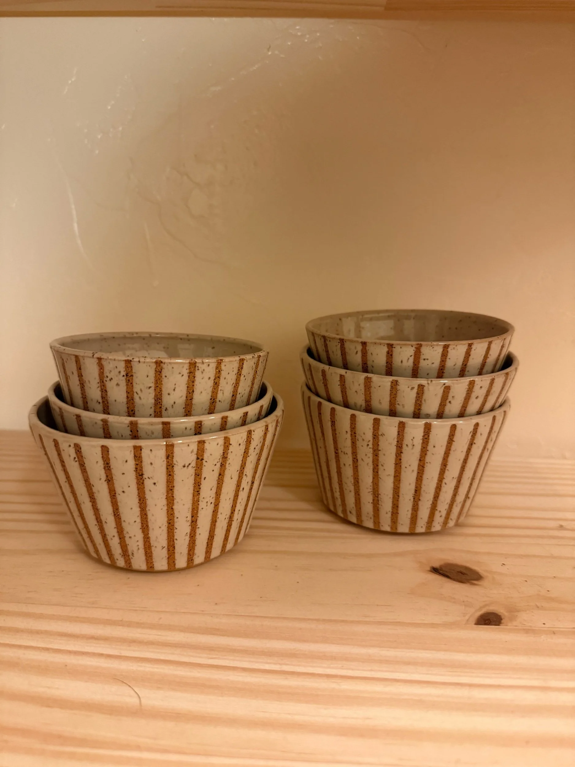 PREORDER STRIPED RAMEKINS / SET OF 3