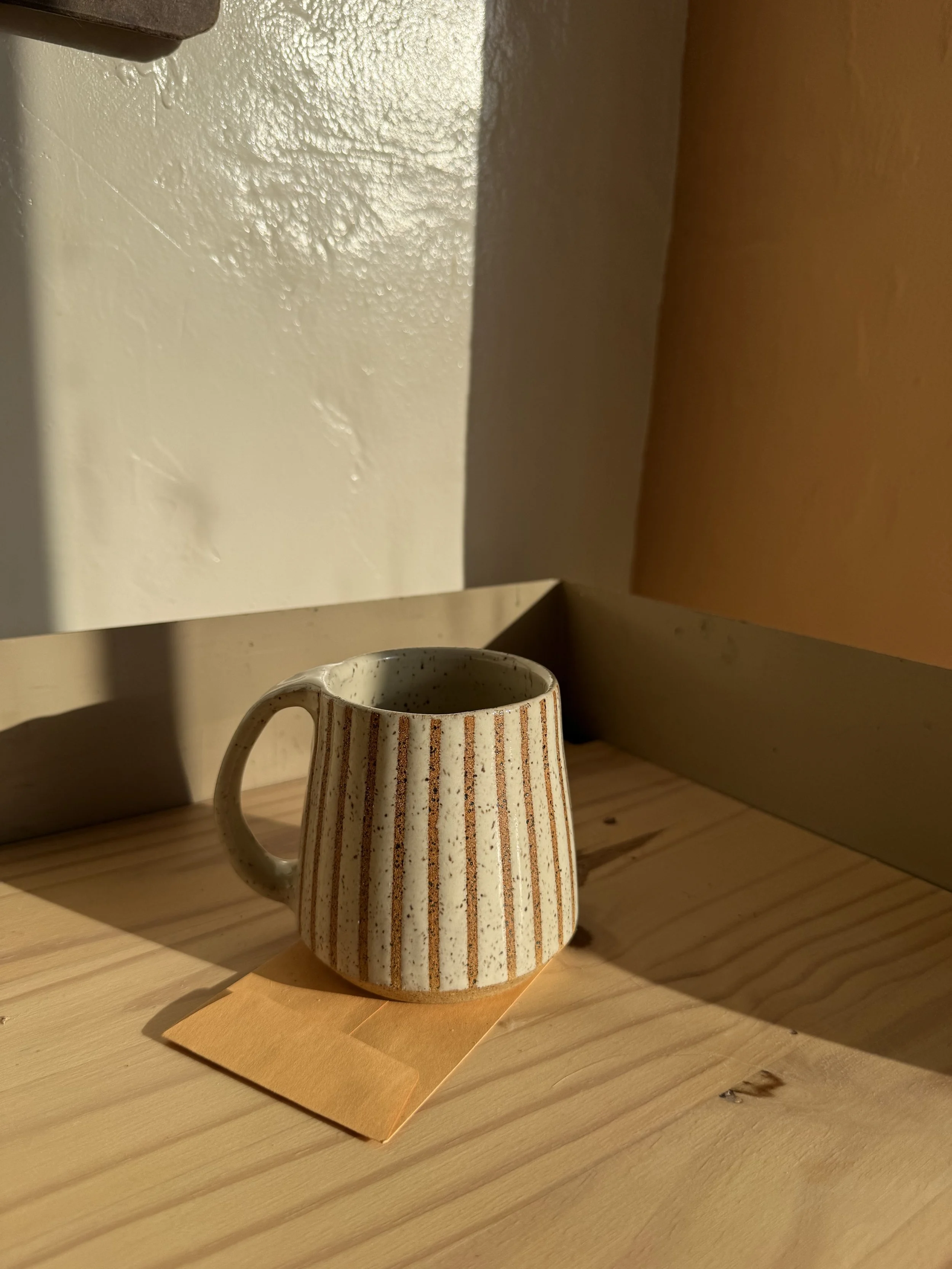 OATMEAL STRIPED MUG #3