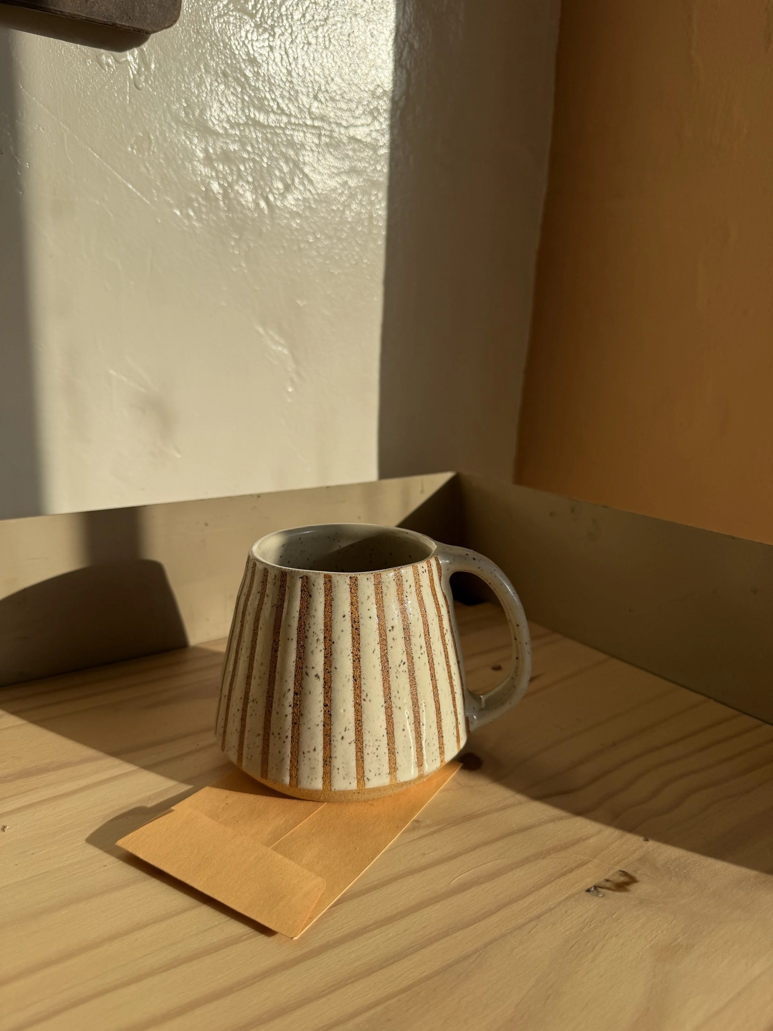 OATMEAL STRIPED MUG #2