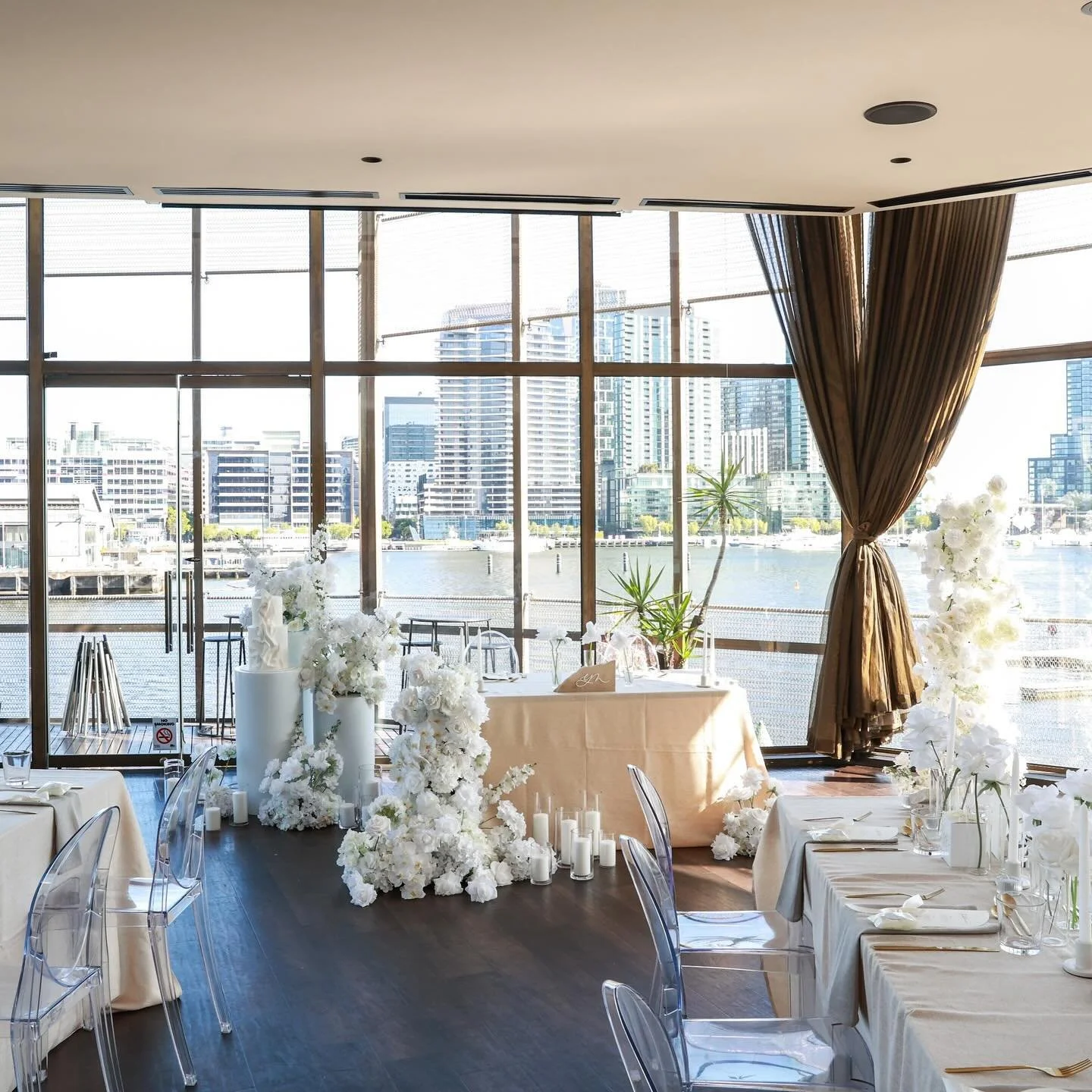 Small and Modern Wedding Venue in Melbourne, Docklands with Water Views ...
