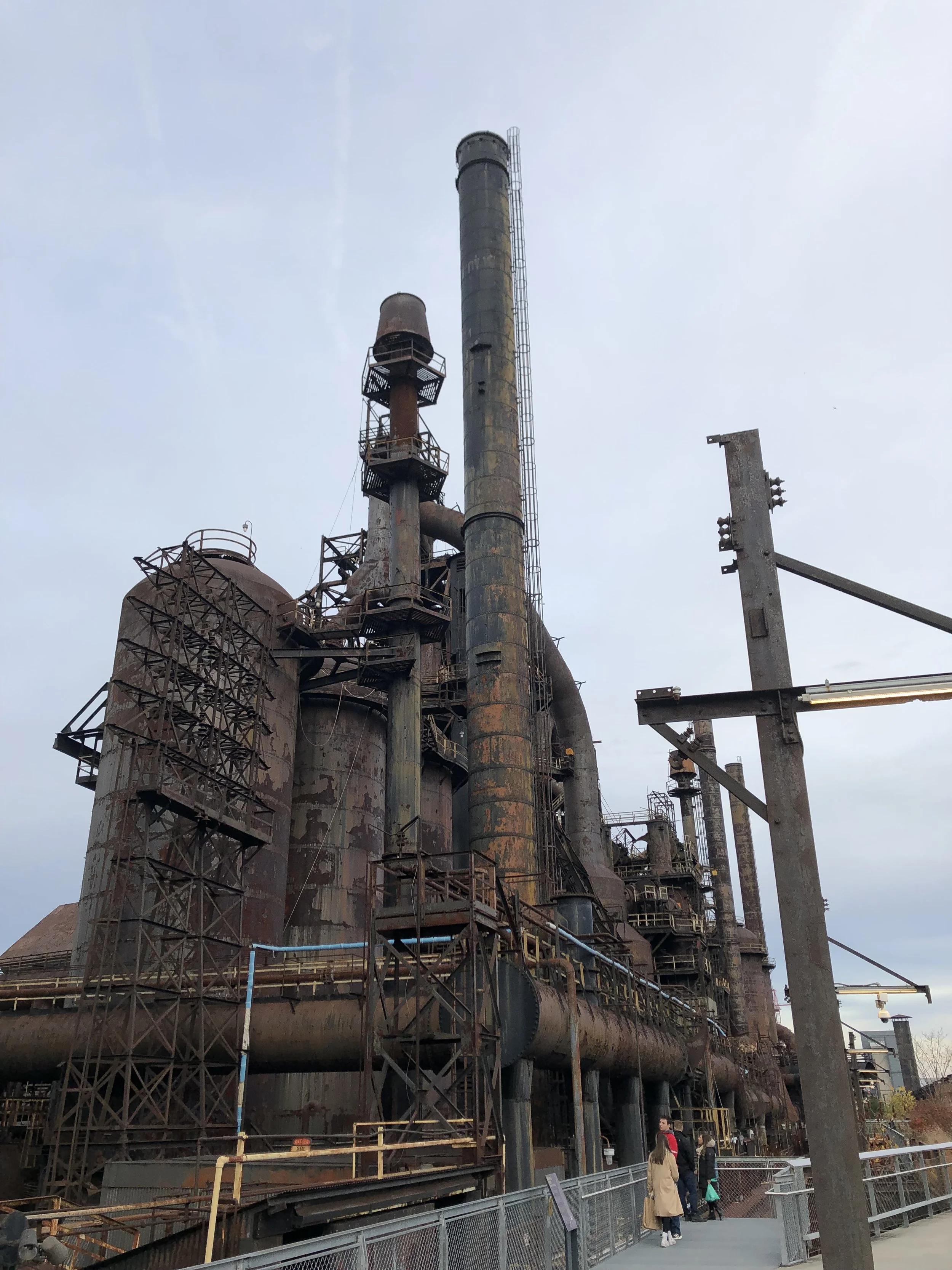 The Bethlehem Steel Stacks.