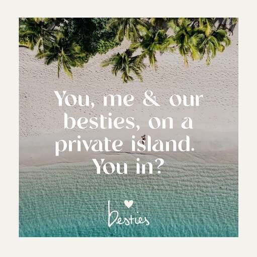 Fancy a holiday to a private island in Fiji or maybe the Southern Highlands is more your style? Would love you and your bestie to come! We have super limited spots! For details click link in bio xx