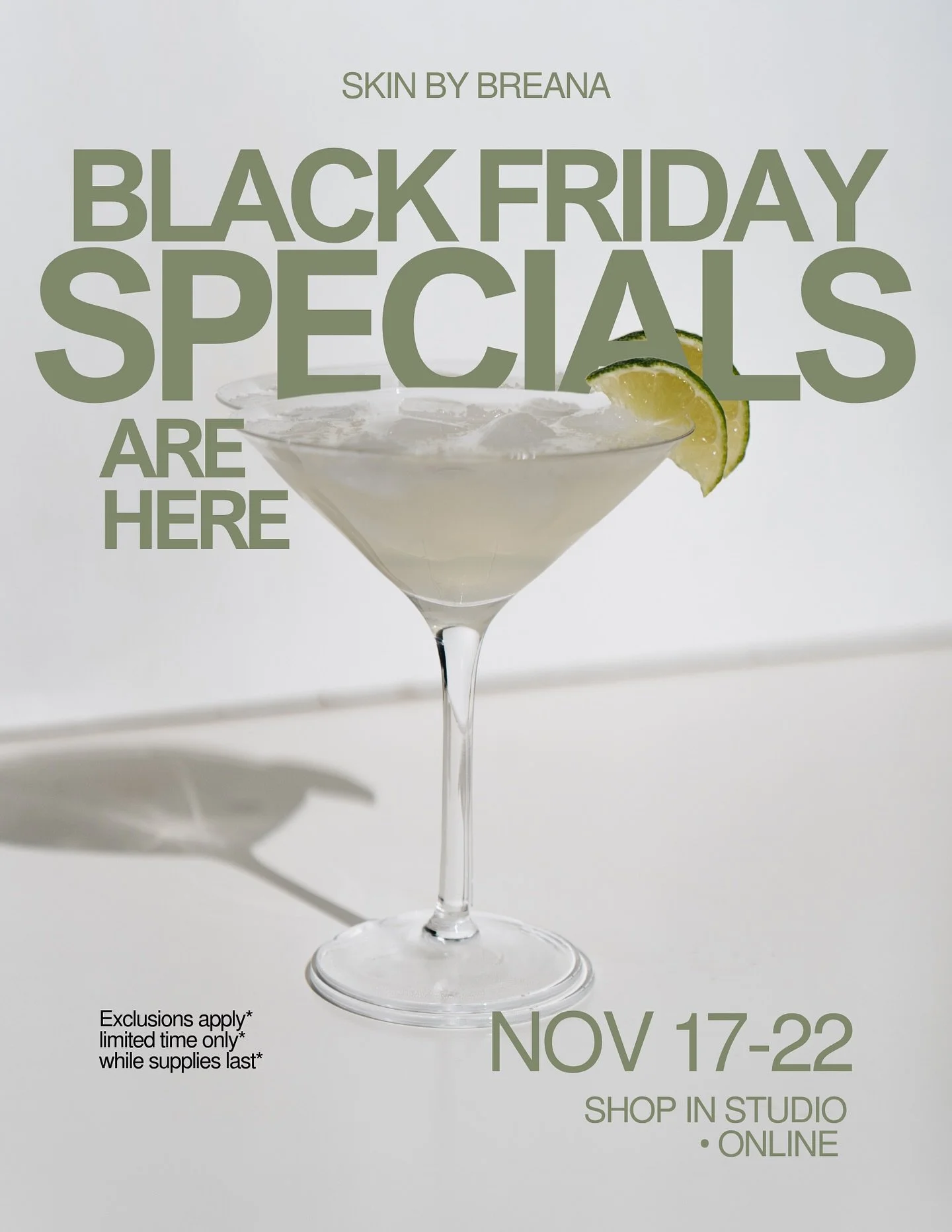 BLACK FRIDAY IS HERE! 🗣️
This week only Nov 17-Nov 22, enjoy access to our BIGGEST and LAST sale of the year ! 
&bull;20% OFF ALL products (excluding holiday kits) 
&bull;10% OFF omnilux LED tools
&bull;Buy 3, Get 1 FREE available for selected packa