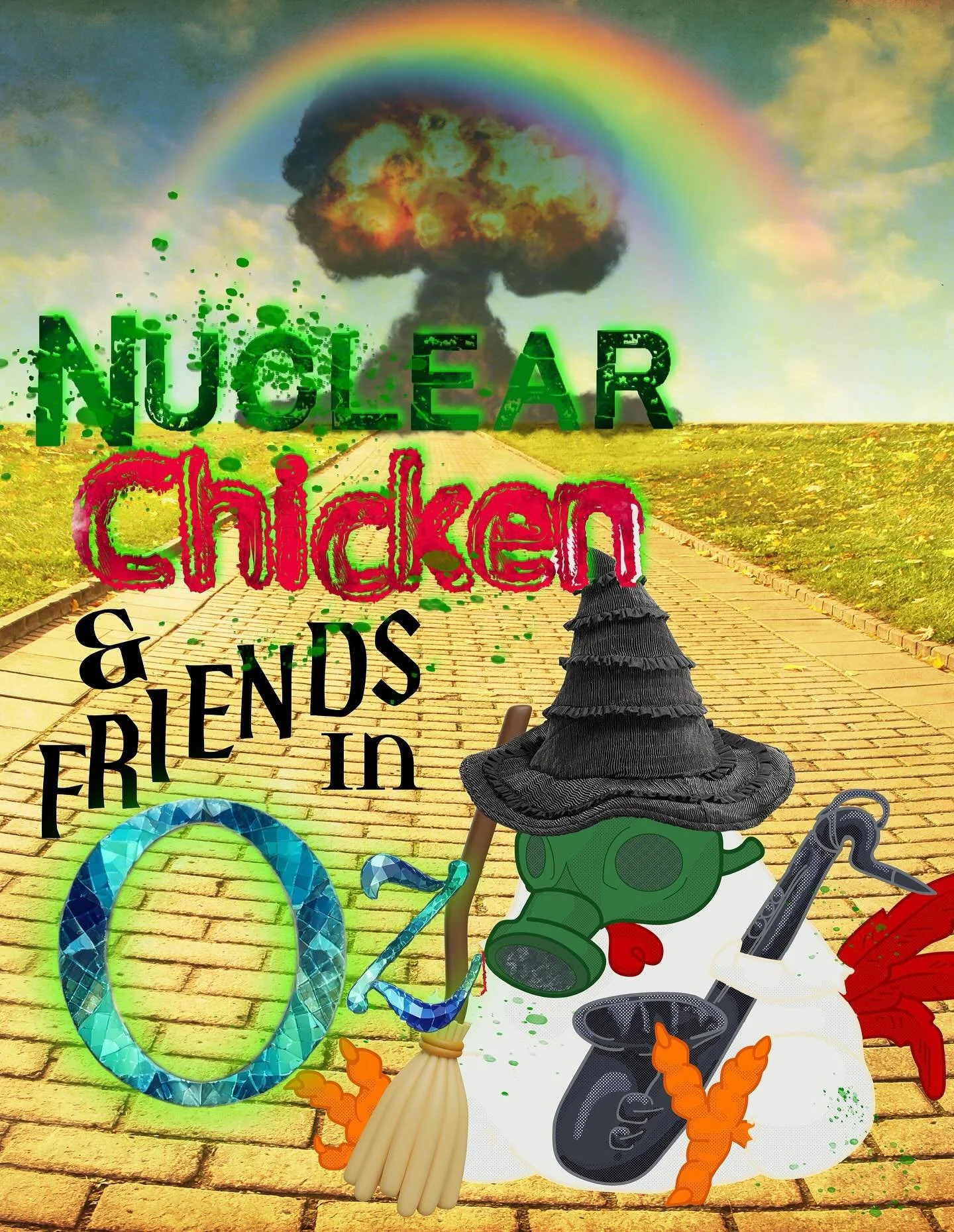 Join Nuclear Chicken, and nine other musicians on a thrillifying journey through the Land of Oz! Musical selections will transport you to the magical land of Oz where monkeys fly and melodies soar! I will be bringing the music from the land of Oz tog