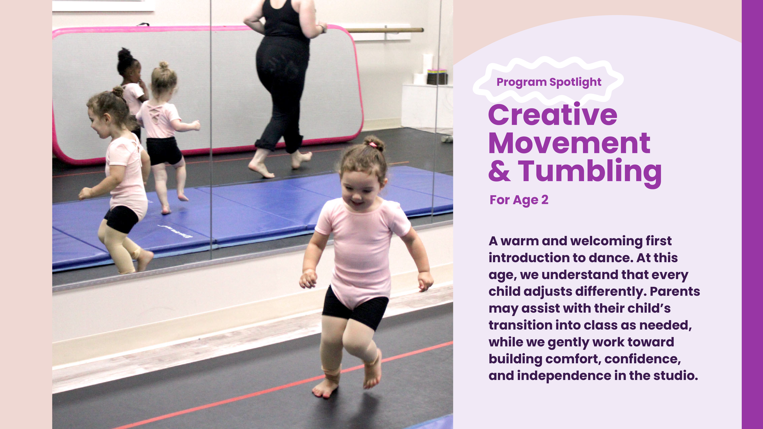 Program Spotlight: Creative Movement and Tumbling for 2 year olds