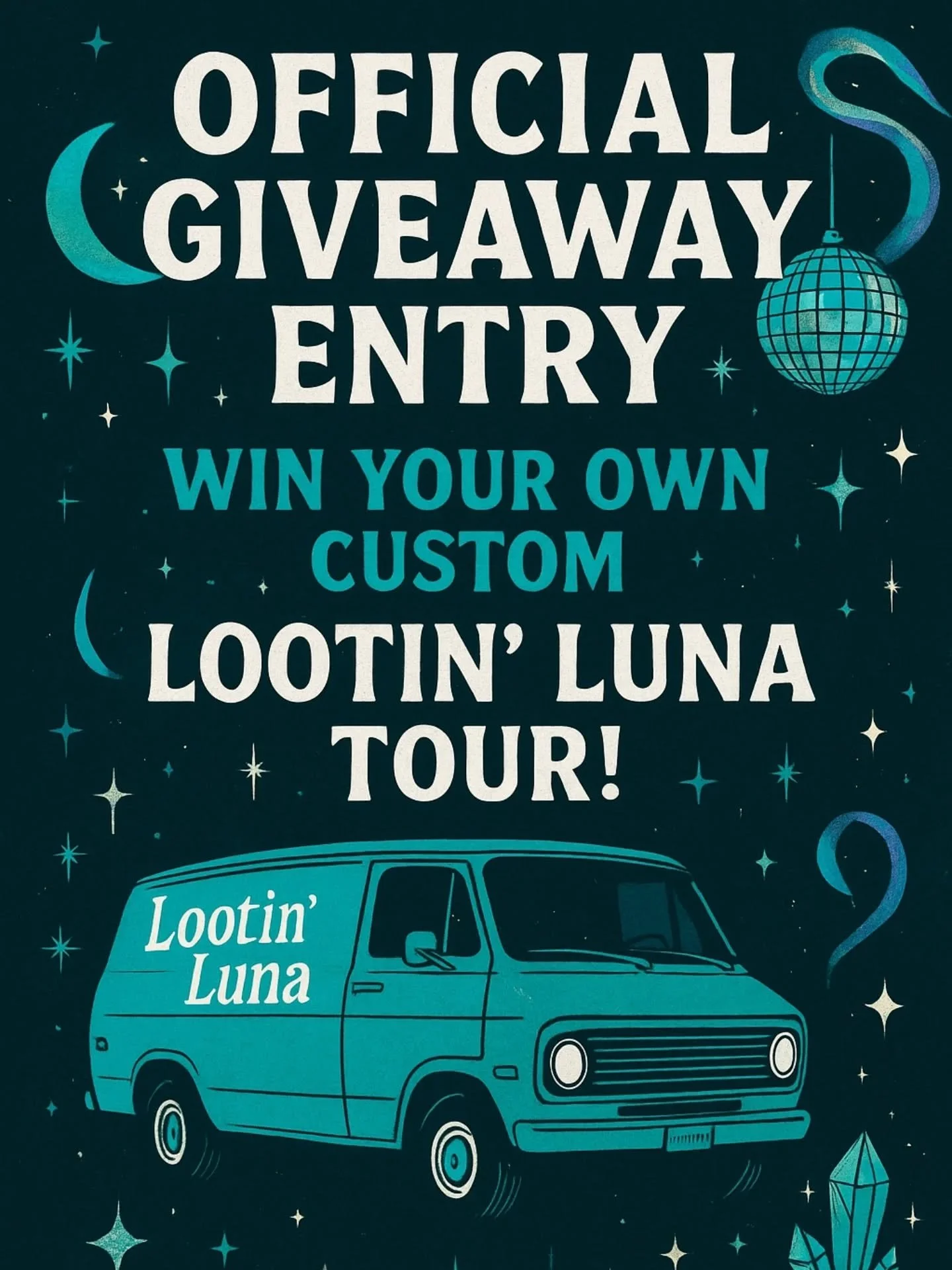 ✨ GIVEAWAY MAGIC ALERT ✨🌙

Want to snag a seat on a custom Lootin&rsquo; Luna tour? 🚐💫 It&rsquo;s as easy as thrifted pie:

1️⃣ Like BOTH pages:
👉 Holt &amp; Heart Event Services
👉 Lootin&rsquo; Luna

2️⃣ Comment on this post 

3️⃣ Boom&mdash;yo