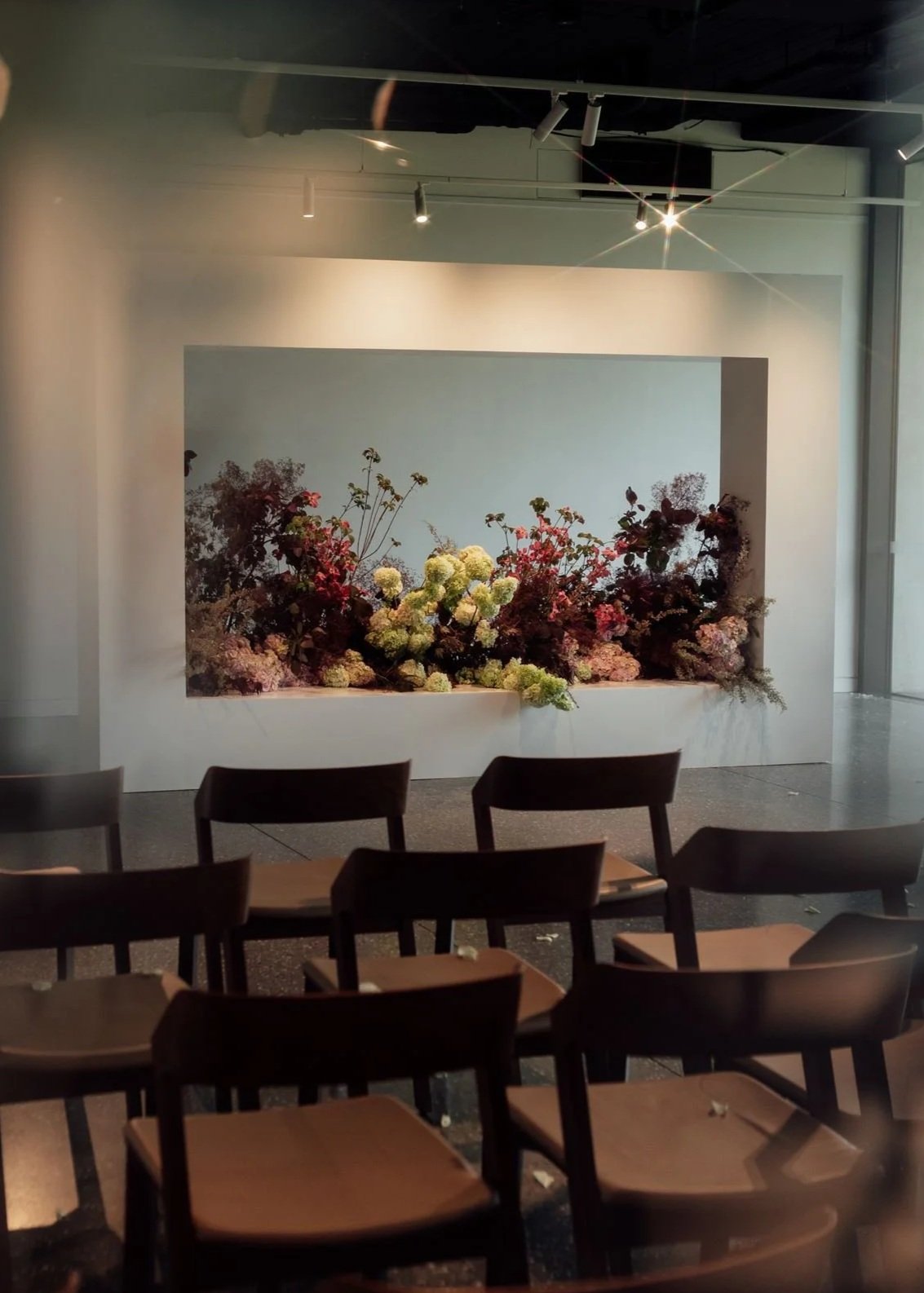 Ceremony Flowers in Art Gallery Hubert Estate