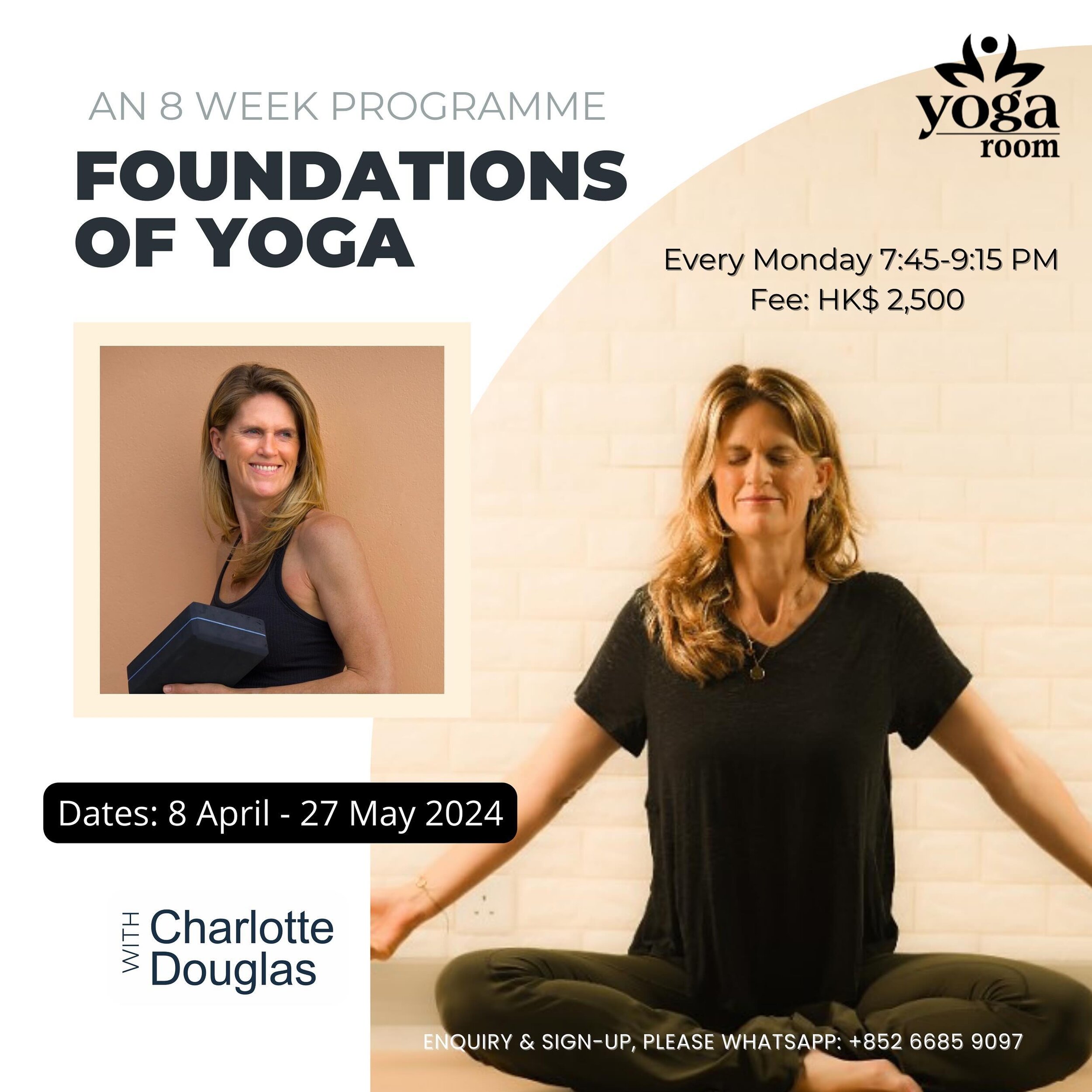 New Intake Open❗️Foundations of Yoga - 8 week programme with @charlotte_douglas_yoga 

🦋 If you would like to join the next cohort of students in this programme, we start again on April 8th!

Foundations of Yoga - 8-week programme with Charlotte Dou