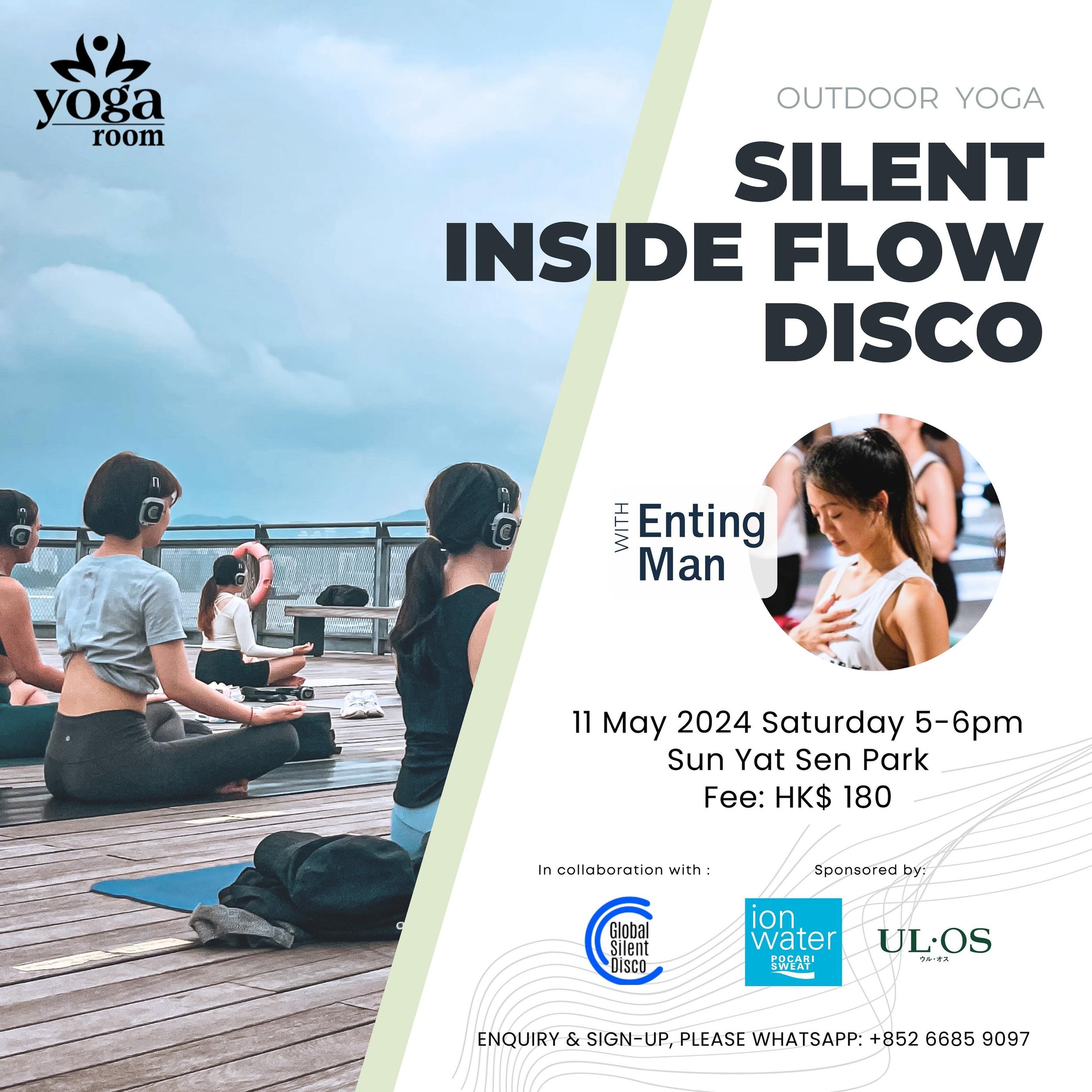 Silent Inside Flow Disco on the Hong Kong Waterfront 🎧🎶🌊 Brought to you in collaboration with Global Silent Disco, @pocarisweathk &amp; @ulos.hk 

⚪️ Date: 11 May 2024 (Saturday)
⚪️ Time: 5-6pm
⚪️ Venue: In front of the green area at waterfront si
