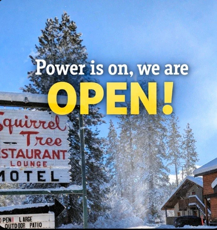 Looks like the lights are back on in Plain! Here&rsquo;s a short, upbeat post that should work well with the photo you just made:
Power&rsquo;s back on and the Squirrel Tree is OPEN! ⚡️
After about 12 hours without power here in the Plain/Lake Wenatc