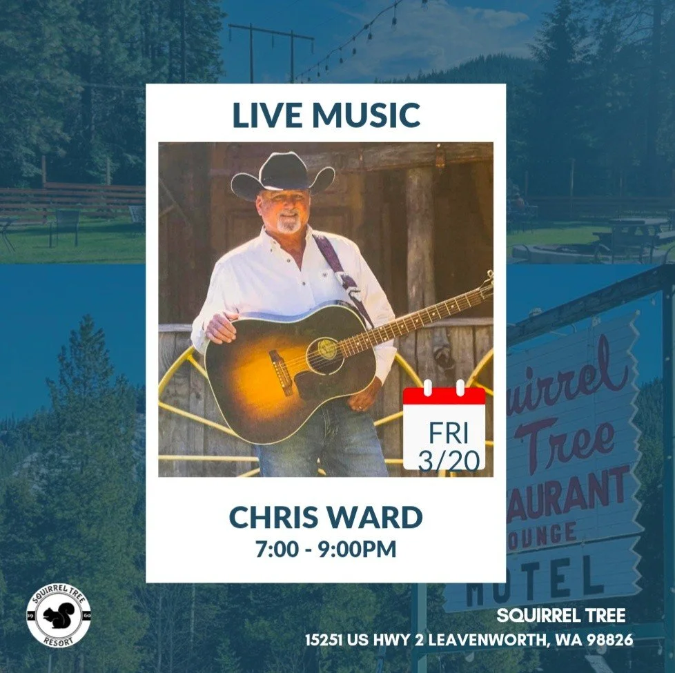 🎶 Two local legends. One epic weekend at The Squirrel Tree Resort. 🎶
We&rsquo;re turning it up this weekend with some seriously good music, incredible food, and all the mountain vibes you love 👇
🔥 Friday Night
🎤 Chris Ward
🥩 Prime Rib Dinner Sp