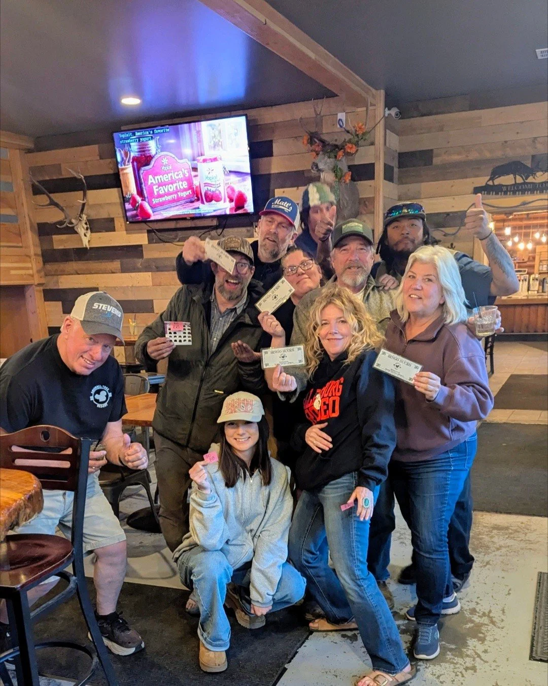 Bingo. 6 PM. Mondays.
Squirrel Tree Resort.
Still feeling pretty proud of last week&hellip; so many smiling faces.
Take a peek through the door &mdash; full house, packed winner&rsquo;s circle 🏆
Show up early, grab dinner, enjoy a great meal&hellip;