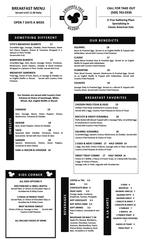 Squirrel Tree Restaurant & Bar — The Squirrel Tree