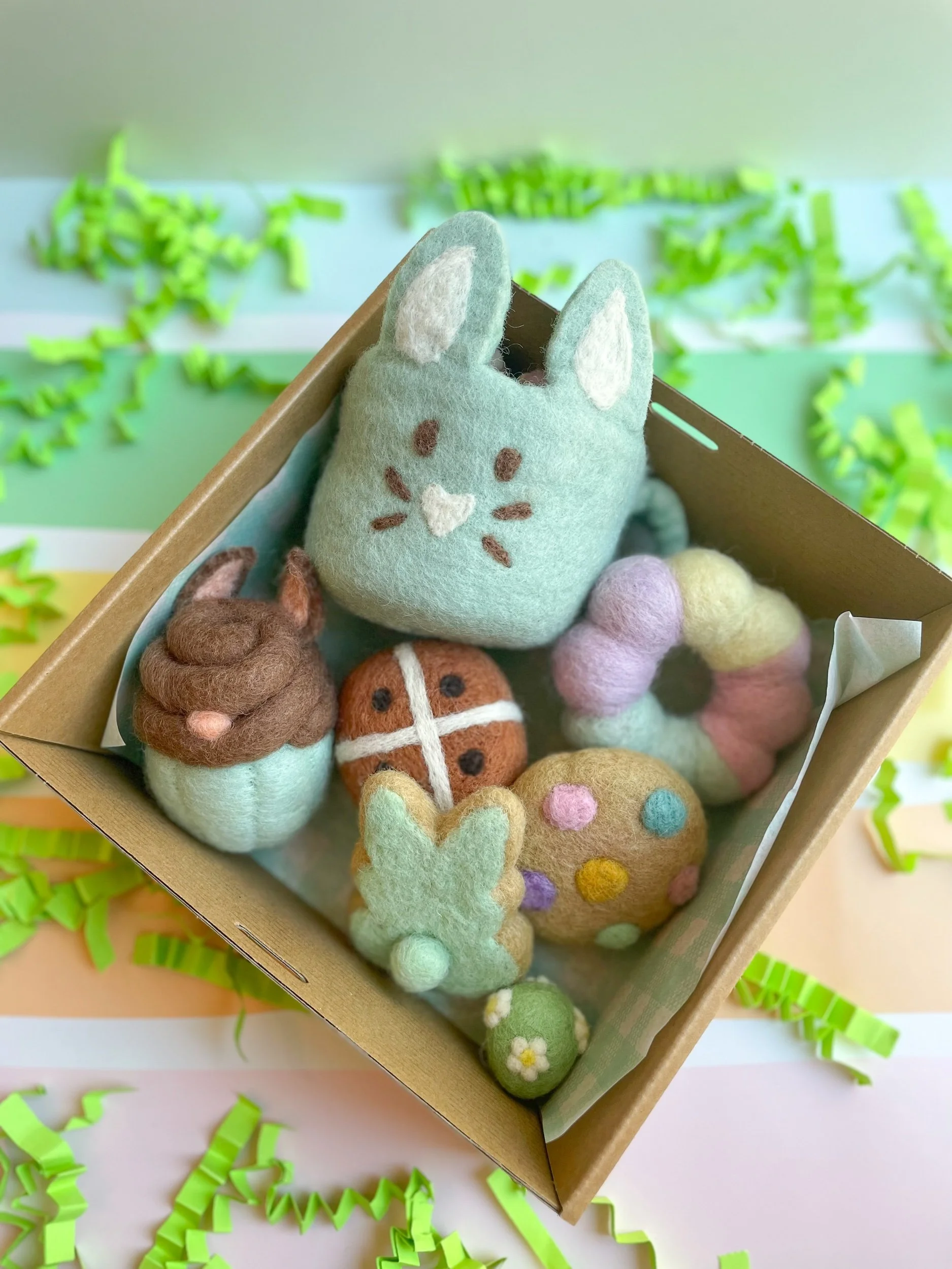 easter felt play food bundle • mint