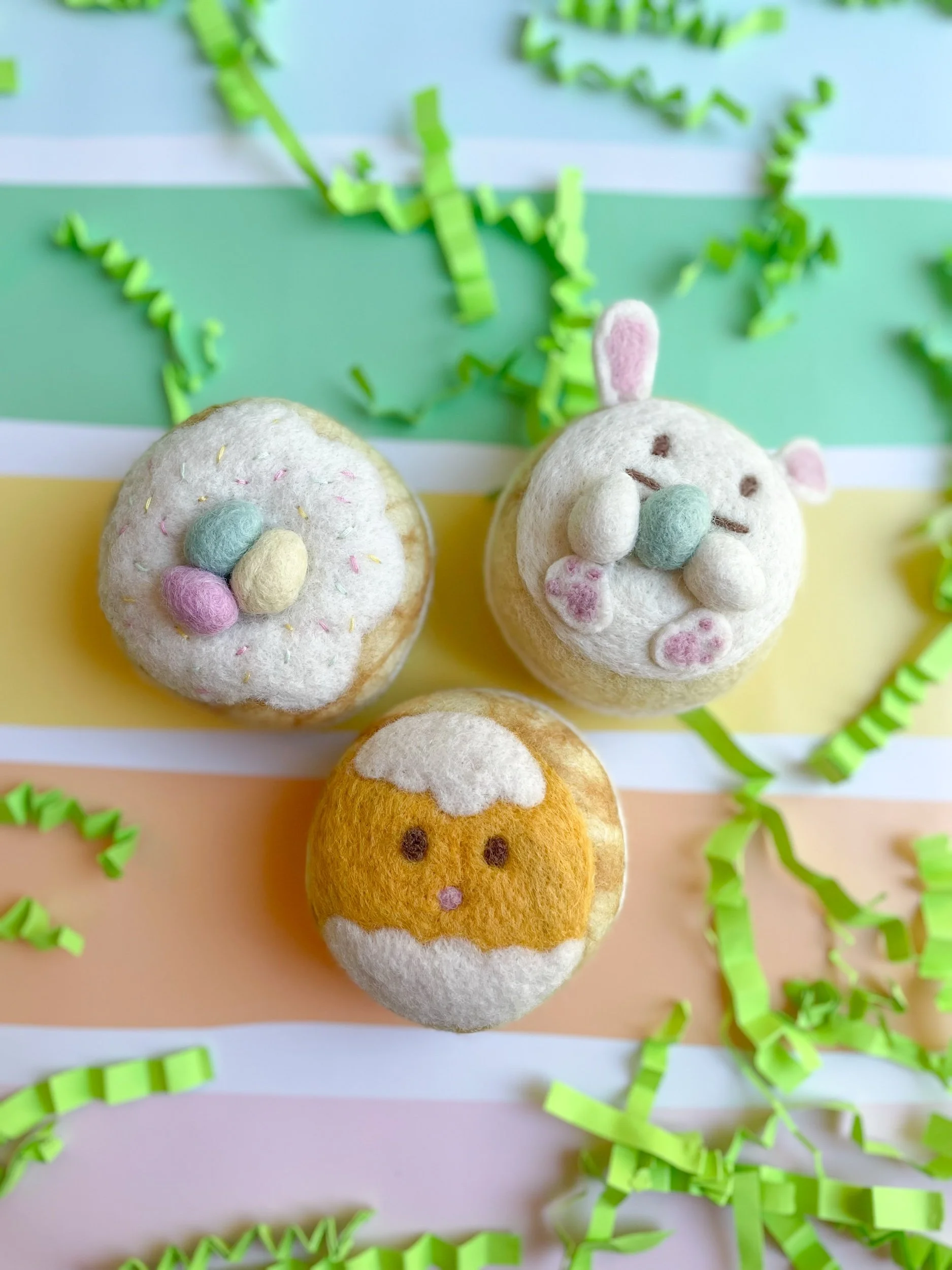 spring donuts set of 3