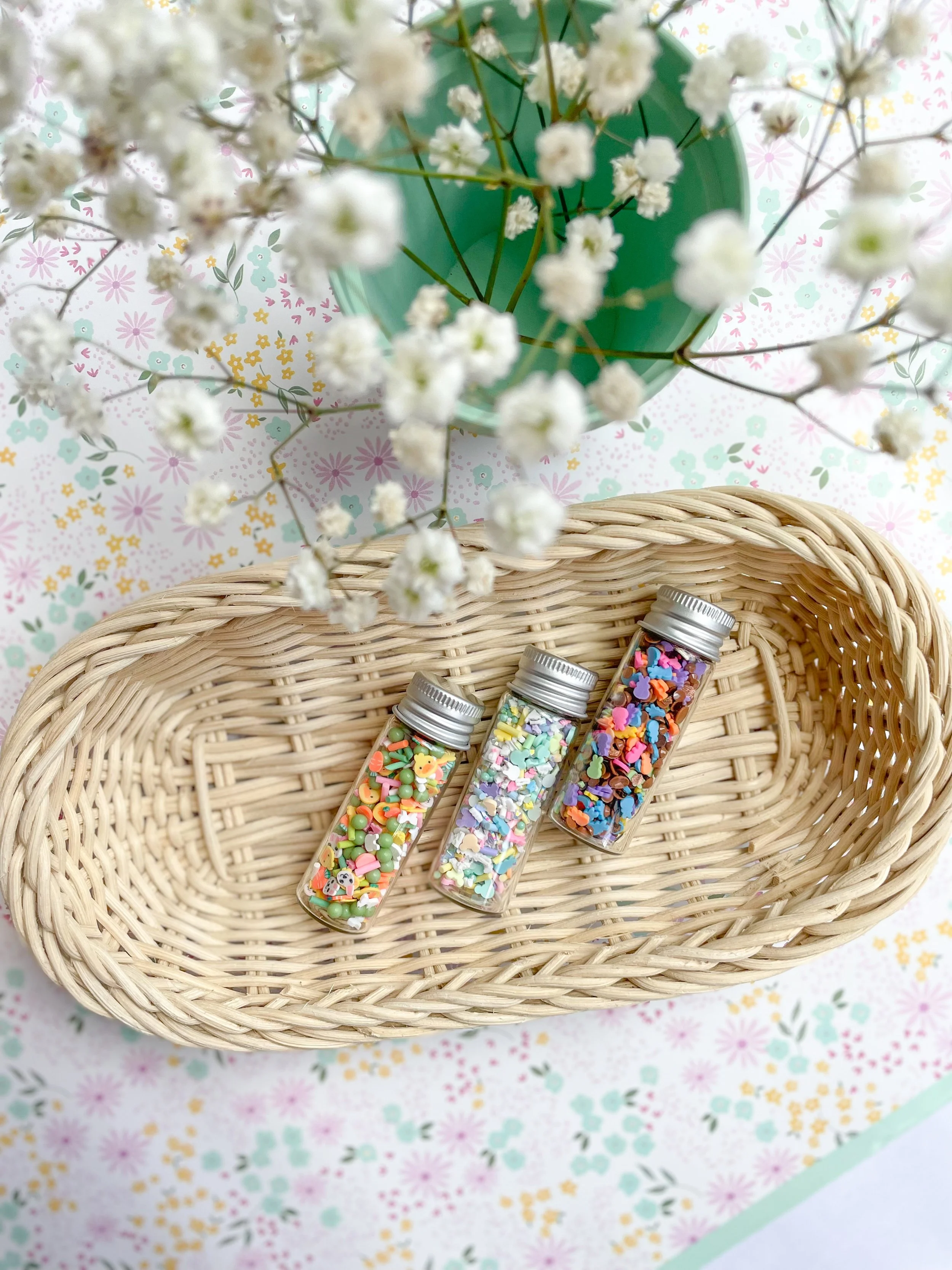 spring + easter clay sprinkles