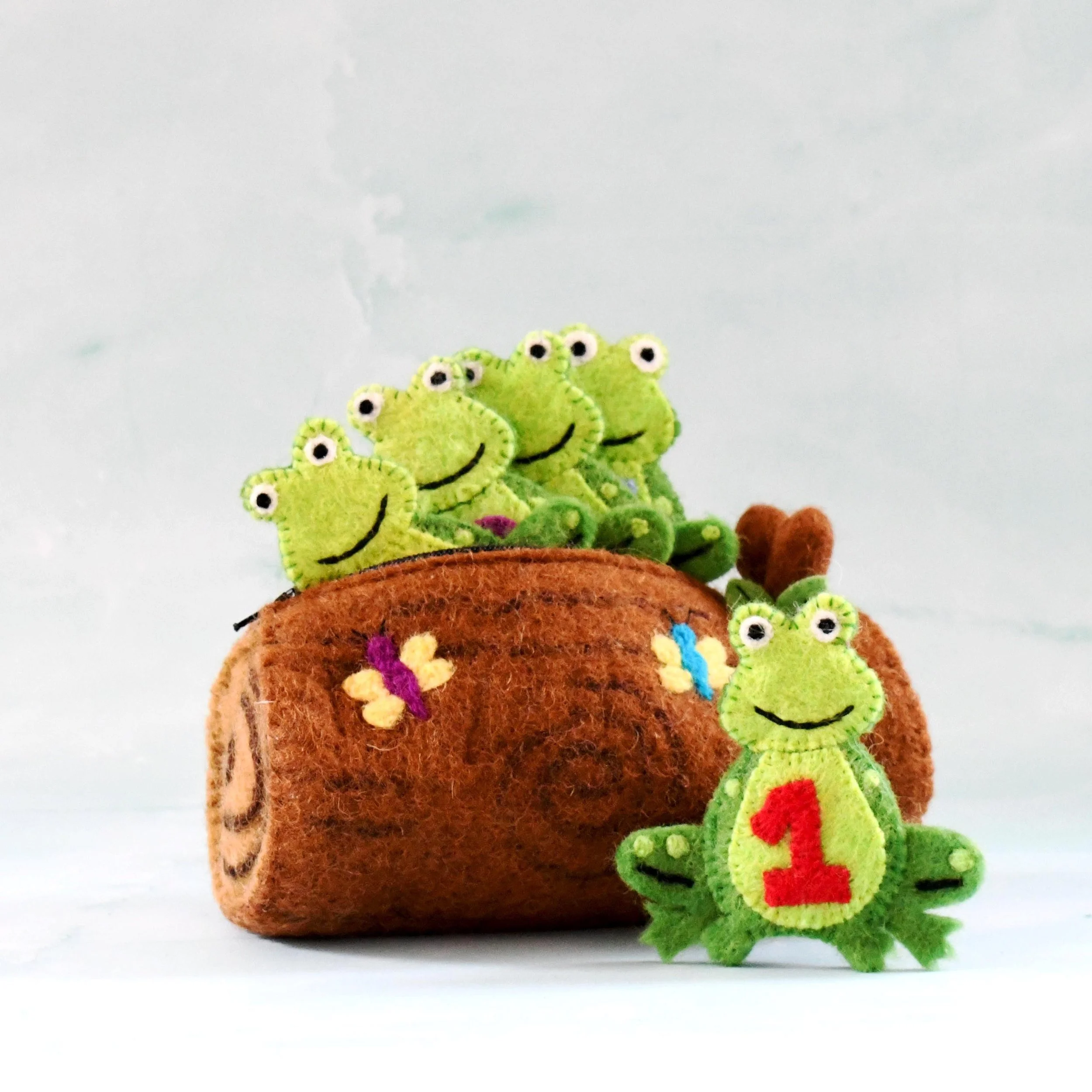 five little speckled frogs set by tara treasures