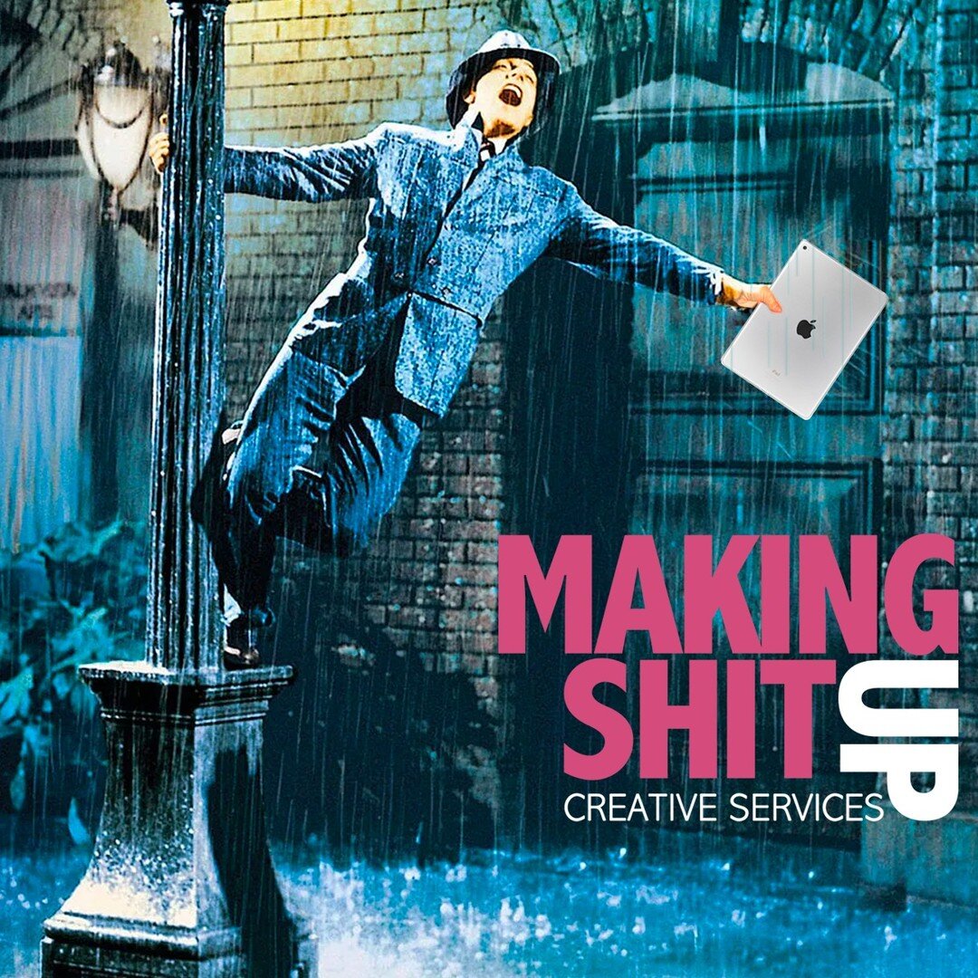 Making Shit Up can help show off your small business with snappy digital design and crisp, clear copywriting.

Gene Kelly even sang our praises in the rain and completely trashed his new iPad Pro!

http://www.MakingShitUp.org