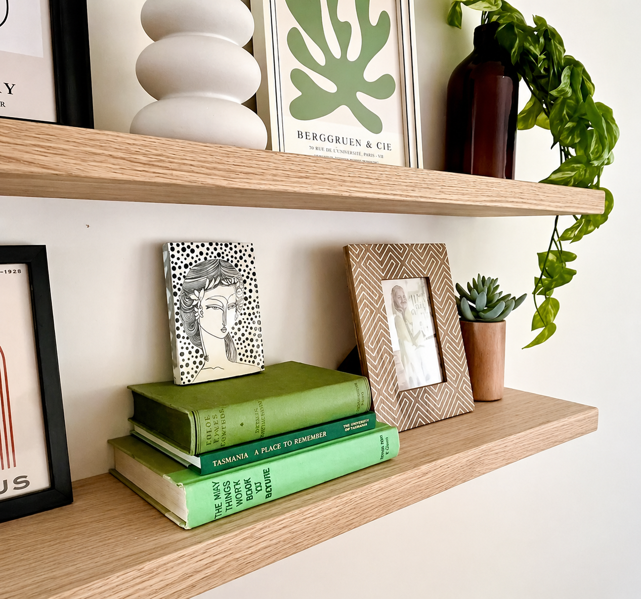 BLONDE OAK - Floating Shelves