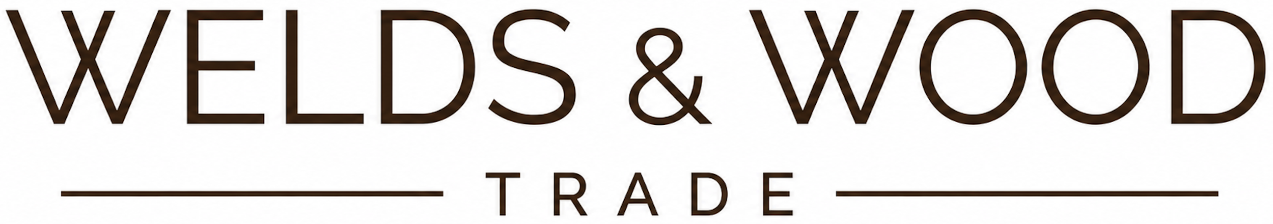 Trade logo with welds and wood