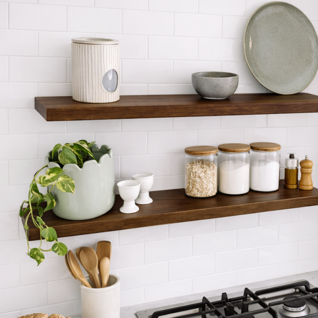 TASMANIAN BLACKWOOD - Floating Shelves