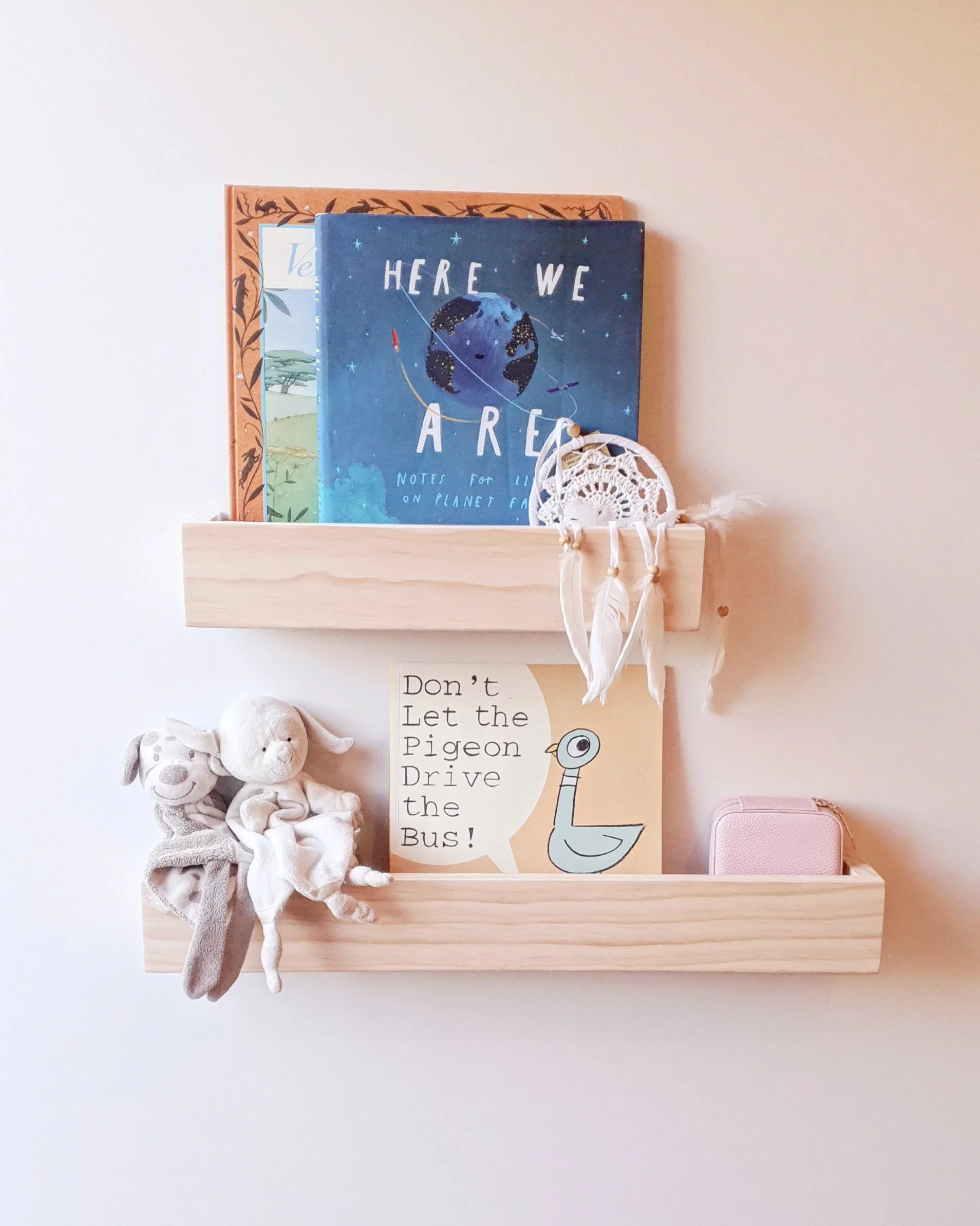 "Versatile Shelf, sturdy display for any room style."